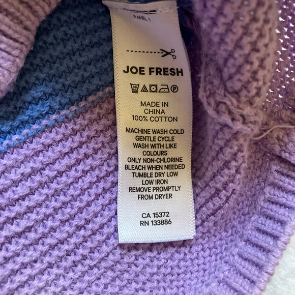 FREE w/ Purchase Joe Fresh 3T Cardigan Multicolor Striped Kids Sweater - Picture 4 of 16